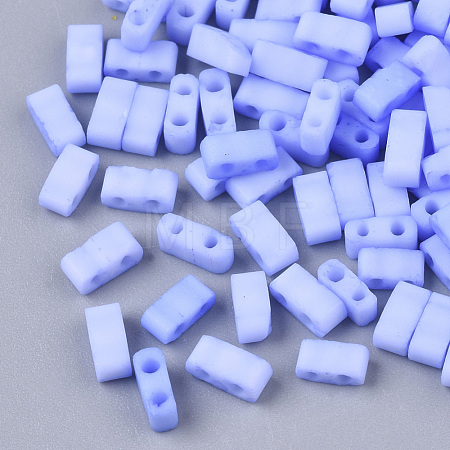 2-Hole Baking Paint Glass Seed Beads SEED-S023-17B-30-1