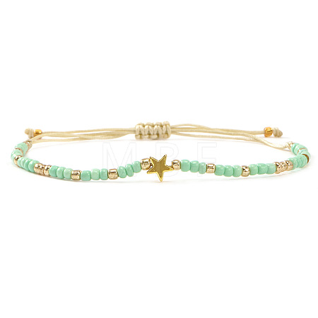 Glass Seed Beads Adjustable Bracelets LS-KO8624-3-1