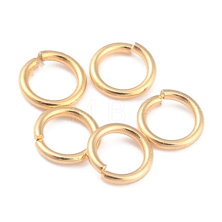 Rack Plating Brass Open Jump Rings X-KK-O139-18C-G-1
