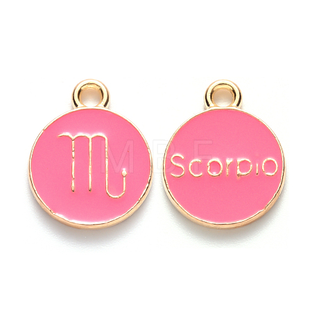 Alloy Enamel Pendants X-ENAM-S124-01A-03L-1