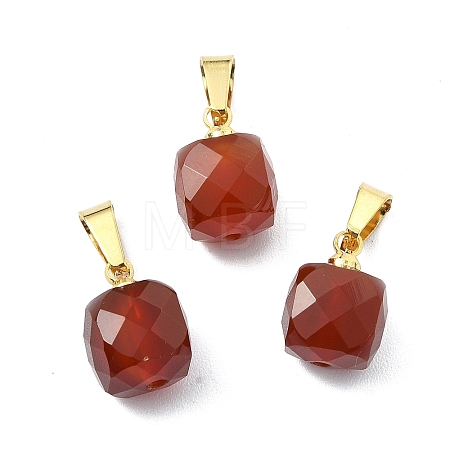 Natural Carnelian Pendants PALLOY-JF05312-1