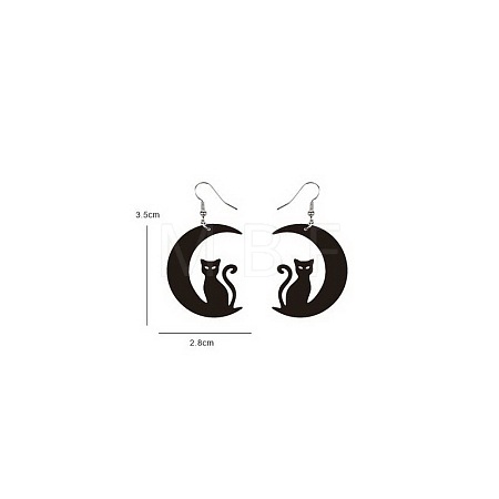 Halloween Theme Acrylic Dangle Earrings FS-WG9F574-03-1