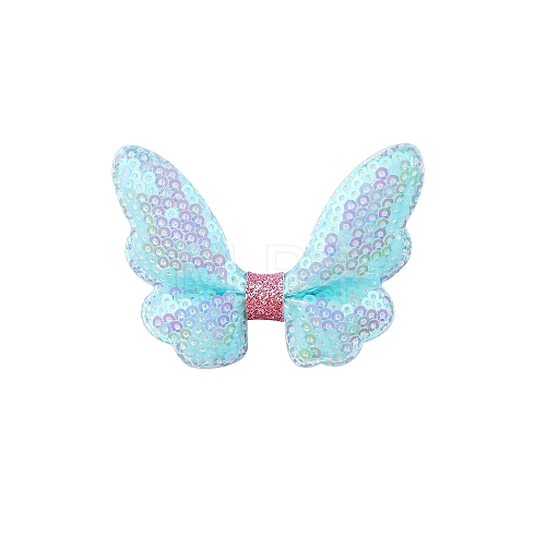 Glitter Butterfly Bowknot Alligator Hair Clips PW-WGD7FA4-17-1