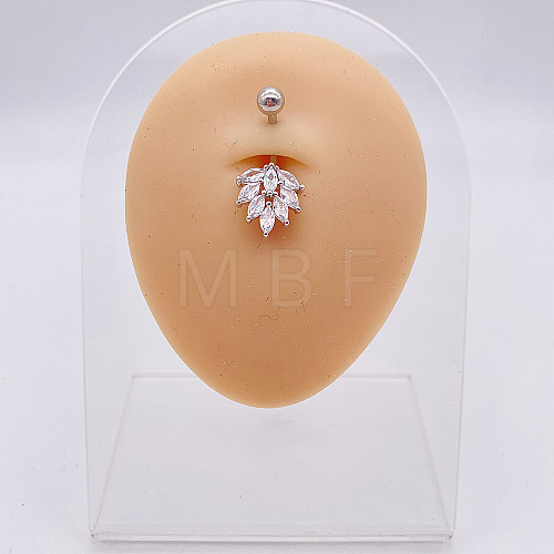 316L Surgical Stainless Steel Belly Rings WGDD0AB-11-1