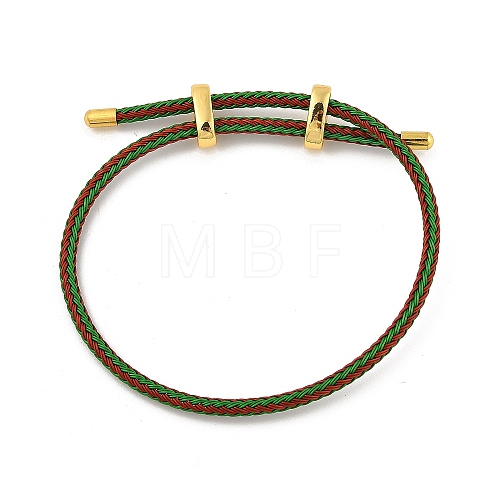 Braided Steel Wire Bracelets Making BJEW-H610-02G-34-1