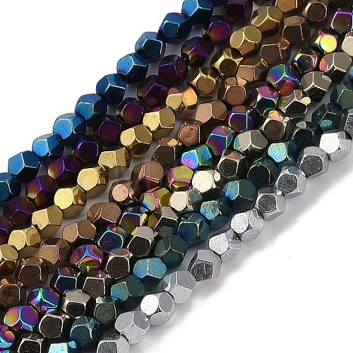 Electroplated Synthetic Non-magnetic Hematite Beads Strands G-A234-G03-01-1