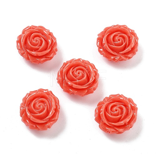 Synthetic Coral Carved Beads CORA-U003-01B-04-1