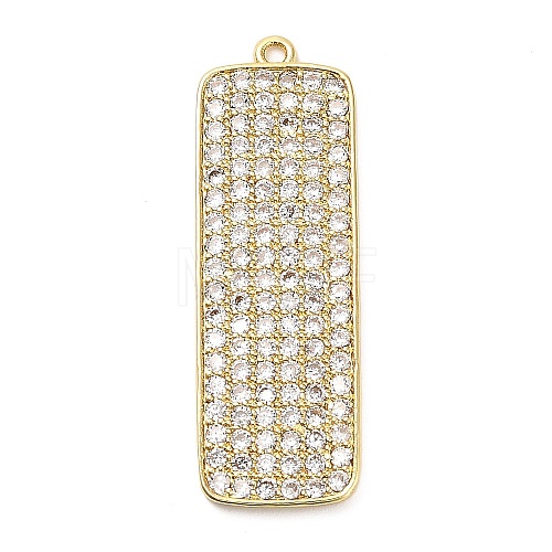 Brass Micro Pave Cubic Zirconia Pendants KK-L229-032G-1