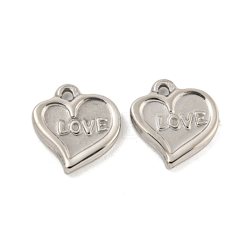 Non-Tarnish Valentine's Day 304 Stainless Steel Charms STAS-P356-31P-1