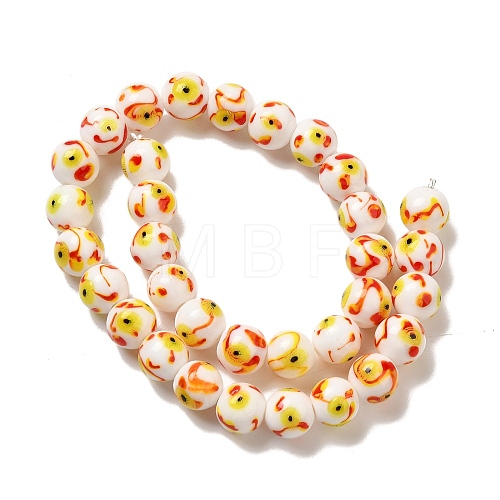 Handmade Lampwork Beads Strands LAMP-G162-08A-04-1