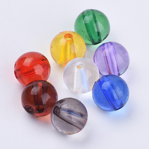 Transparent Acrylic Beads X-TACR-Q255-8mm-V-1