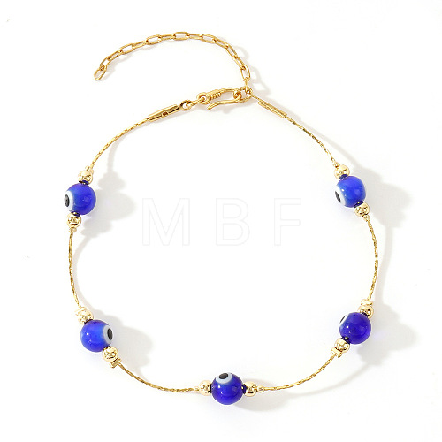 Bohemian Handmade Brass Bead Glass Bracelets HV6711-3-1