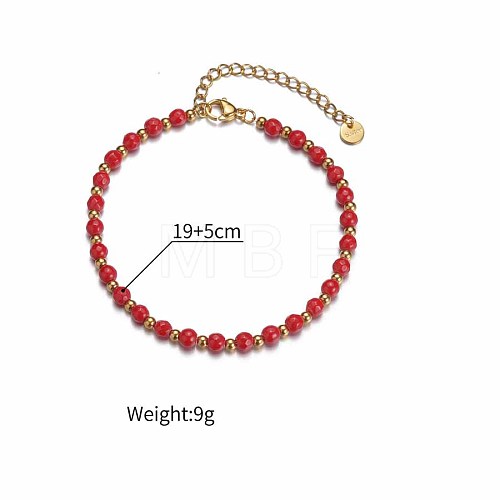 Golden Malachite Natural Pearl Bracelet Dopamine Fashion Simple Girlfriend Bracelet MG9989-8-1