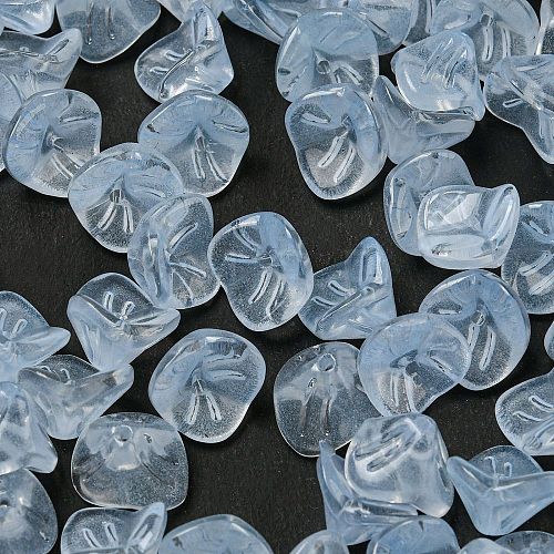 Electroplated Glass Beads GLAA-G119-01H-1