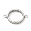304 Stainless Steel Open Back Bezel Connector Charms STAS-B126-05B-P-1