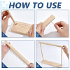 Rectangle Wooden Necklace Organizer Display Stands NDIS-WH0010-36B-3