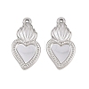 304 Stainless Steel Pendant Setting for Enamel STAS-L317-16P-1