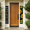 Hanging Polyester Sign for Home Office Front Door Porch Welcome Decorations HJEW-WH0011-20G-7