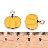 Thanksgiving Day Theme Alloy Enamel Pendants X1-ENAM-T020-35O-3