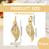 10Pcs Brass Pendants KK-BC0015-76-2