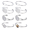 10Pcs 4 Styles Brass Cuff Bangle Making MAK-ME0001-12-1