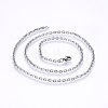 304 Stainless Steel Cable Chain Necklaces NJEW-P226-01P-06-1