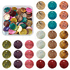 Craftdady 100Pcs 10 Colors Spray Paint Natural Akoya Shell Pendants SHEL-CD0001-01-8