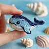 3D Dolphin DIY Bead Embroidery Kits DIY-A064-02D-1