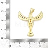 Brass Micro Pave Cubic Zirconia Pendants KK-D317-093G-02-3