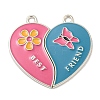 Alloy Enamel Split Pendants X-FIND-Z026-03C-1