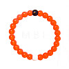 Yin-yang Style Silicone Round Beaded Bracelets for Women Men FS-WG639CC-24-2