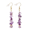 Natural Mixed Chip Gemstone Dangle Earring EJEW-JE04561-4