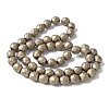 Electroplated Synthetic Non-magnetic Hematite Beads Strands G-S382-01G-4