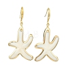 Natural Freshwater Shell Dangle Earrings EJEW-JE07203-3