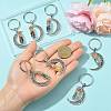 7Pcs Moon Alloy Pendant Decorations HJEW-FS00086-4