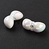 UV Plating Acrylic European Beads OACR-S142-04C-2