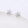 Stainless Steel Star Stud Earrings OG4503-1-1