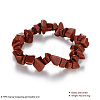 Synthetic Goldstone Chips Stretch Bracelets BJEW-BB16534-H-3