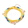 Glass Seed & Cat Eye Waist Beads NJEW-C00030-02-2