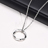 Nordic Rune Ring 304 Stainless Steel Pendant Necklaces for Men FS-WGC3540-01-1