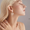 40Pcs 2 Size Brass Stud Earring Findings KK-FH0006-76-5