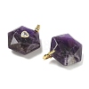 Natural Amethyst Faceted Pendants GG-CBA67BD-01G-M-2