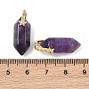 Natural Amethyst Double Terminal Pendants GG-CBA4154-07G-05-3