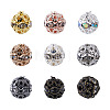 Cheriswelry 160Pcs 8 Colors Alloy Rhinestone Beads FIND-CW0001-11-8