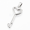 Tarnish Resistant 304 Stainless Steel Pendants STAS-H411-02P-2