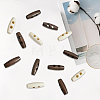 40Pcs 2 Colors Natural Wood Buttons FIND-GF0009-92-7