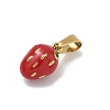 304 Stainless Steel Enamel Fruit Vegetable Charms STAS-F336-02C-G-2