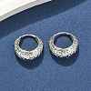 Brass Hoop Earrings EJEW-D320-16P-1