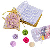 24Pcs 2 Colors Hot Stamping Polka Dot Organza Jewelry Drawstring Bags ABAG-TADJ0001-06B-2