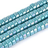 AB Color Plated Opaque Glass Beads Strands LS-GLAA-T026-3x6mm-P08-1